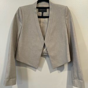 BCBGMaxAzria Beige Cropped Blazer